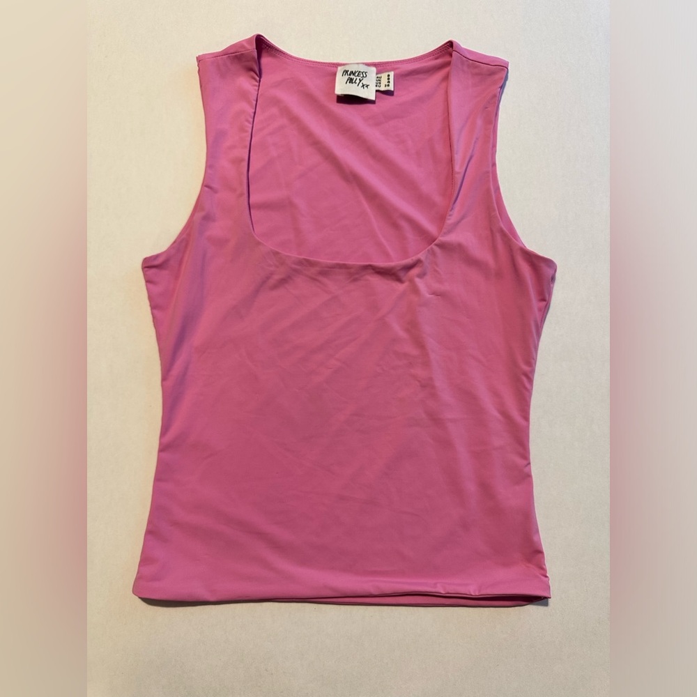 Princess Polly Pink Scoop Neck Tank